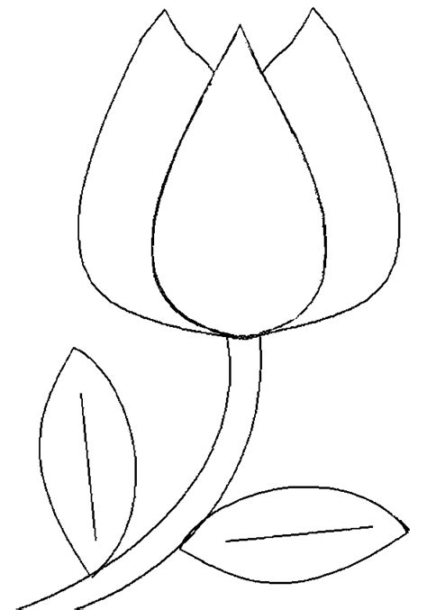 sewing tulip template flower templates printable flower template