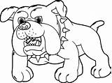 Bulldog Miedo Colorear Perro Pomeranian Dibujosonline Wecoloringpage Categorias Olphreunion sketch template