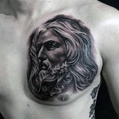 40 Jesus Chest Tattoo Designs For Men Chris Ink Ideas In 2020 Chest