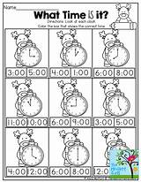 Time Christmas Printables Telling Worksheets Grade Math Choose Board Tons Great 1st sketch template