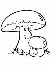 Morel Mushroom sketch template