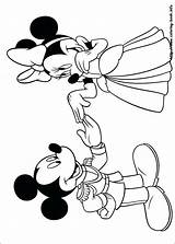 Mickey Minnie Coloring Pages Mouse Kissing Print Color Printable Getcolorings Colori sketch template