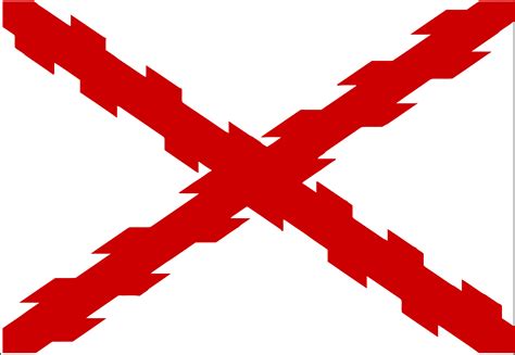 bandera cruz de borgona banderas  soportes