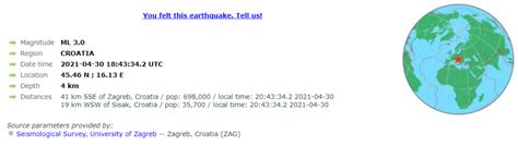 potres kod petrinje jako se osjetilo najjaci  zadnji mjesec dana tportal