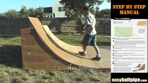how to build a halfpipe step 5 masonite ramp surface youtube