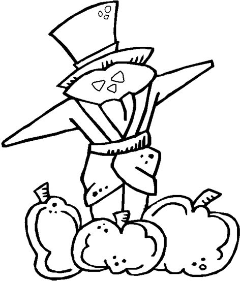 scarecrow coloring pages  kids coloring home