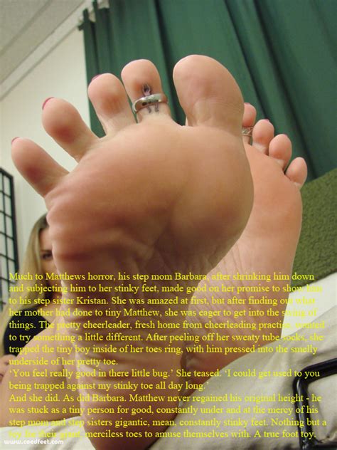 giantess shrunken foot slave captions bobs and vagene