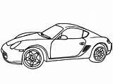 Porsche Coloring Cayman Printable Pages Description Coloringonly sketch template