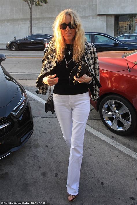 Alana Stewart 76 Looks Like A Rock Chick In A Houndstooth Jacket And
