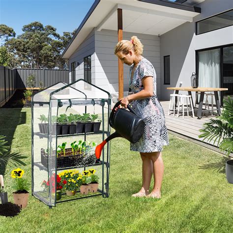 mini greenhouse  outdoor  tier portable plant greenhouse kit