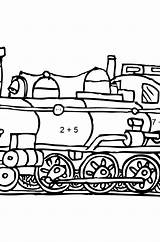 Locomotora Dibujo Locomotive Matemáticas sketch template