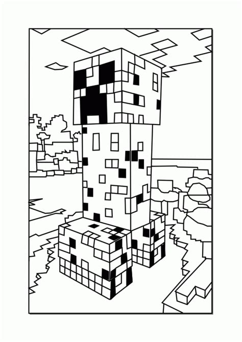 minecraft coloring pages coloring home
