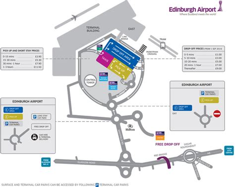 car park map edinburgh airport