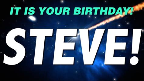 happy birthday steve    gift youtube