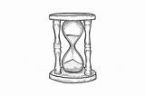 Hourglass Illustration Drawing sketch template