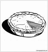 Pie Pumpkin Baked Pages Freshly Coloring Pan Color sketch template
