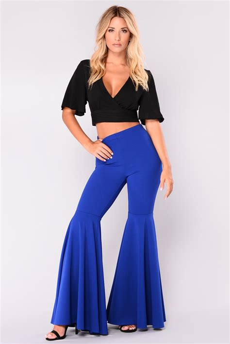 women loose high waist wide leg pants flare pants cropped palazzo bell bottoms trousers  pants