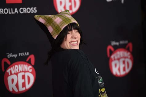 billie eilish   wearing  throw pillow   hat  fug   fug