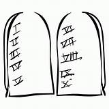 Commandments Clipart Clip Ten Coloring Lds Cliparts Stone Tablet Blocks Primary Base Catholic Church Baptism Scriptures Library Doctrine Drawing Ctr sketch template