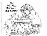 Sister Big Coloring Pages Baby Brother Welcome Printable Little Color Sisters Colouring Guess Much Mobile Girls Comments Popular Choose Board sketch template