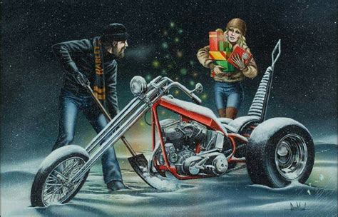 pin by emma jones on christmas david mann art david mann biker art