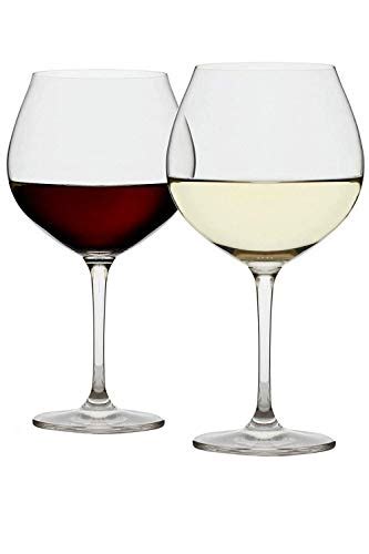 Extra Large Red Wine Glasses Set Of 2 Big 23oz Goblets Long Stem