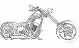 Moto Rider Chopper Motos Procoloring Choppers Draw Kleurplaten Motorrijder Concernant Motorfiets Kleurplaat Mouse Visitar Recherche Greatestcoloringbook Tallennettu Täältä Voorbeeldsjabloon sketch template