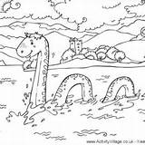 Coloring Loch Ness Monster Getcolorings Colour Printable Color sketch template