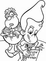 Coloring Pages Arnold Neutron Jimmy Nickelodeon Print Book Popular Coloriage Coloringhome sketch template