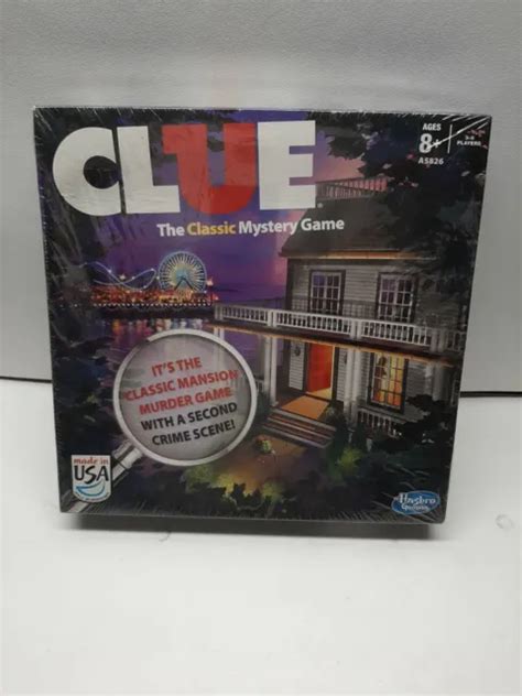 clue mystery board game classic mansion  boardwalk crime scenes