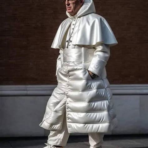 Una Foto Del Papa Vistiendo Un Llamativo Abrigo Revoluciona Las Redes