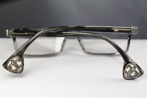 chrome hearts jablome bks black stripe glasses eyewear eyeglass frame   japan property room
