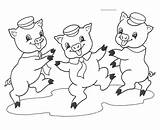 Pigs Coloring4free Bluebonkers Coloringtop sketch template