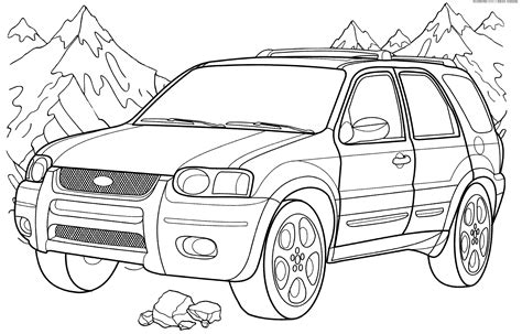 ford coloring pages    print