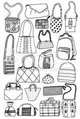 Handbags Sketches Sac Cute Tekenen Taschen Handtasche Handtaschen Istockphoto Schets Malvorlage Twenty Ausmalen Sacs Ausmalbilder sketch template