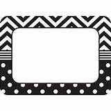 Name Chevron Tag Tags Dots Labels Printable Classroom Paper Chevrons School Teacher Resources Board Bulletin Printables Decor Gift sketch template