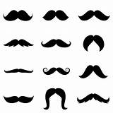 Mustache Cliparts sketch template