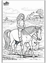 Cheval Caballo Ausmalbilder Pferde Paarden Caballos Paard Coloriage Montar Horseback Colorare Reiten Paardrijden Ruiter Reiter Reiterin Cavallo Horseriding Stal Moeilijk sketch template