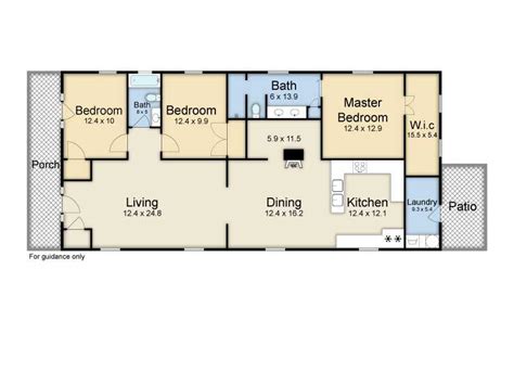 double shotgun house floor plan image