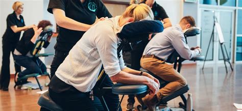 seated massage at events corporate chair massage