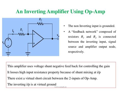Application Of Op As Inverting Amplifier Non Inverting Amplifier My