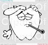 Ice Pack Clipart Tooth Thermometer Outlined Mouth Character Illustration His Rf Royalty Toon Hit sketch template