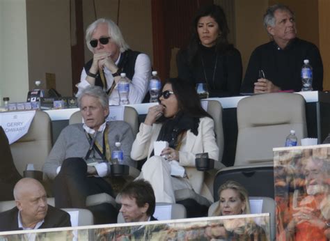 michael douglas shockingly sickly at the super bowl national enquirer