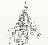 Disney Castle Coloring Pages Getcolorings Printable Color Walt sketch template