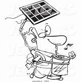 Coloring Solar Cartoon Energy Pages Power Vector Outline Renewable Guy Drawing Leishman Ron Getcolorings Getdrawings Paintingvalley sketch template