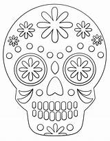 Calavera Calaveras Mexicanas Muertos Sencillas Coco Mexicana Supercoloring Caveira Azúcar Skulls sketch template