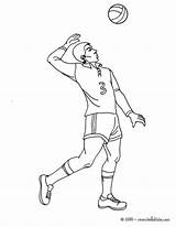 Volleyball Spin Serve Voleibol Coloring Pages Hellokids Print Color Saque Dibujo sketch template
