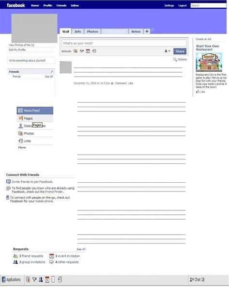 036 facebook profile page template incredible ideas fb html5 with html5