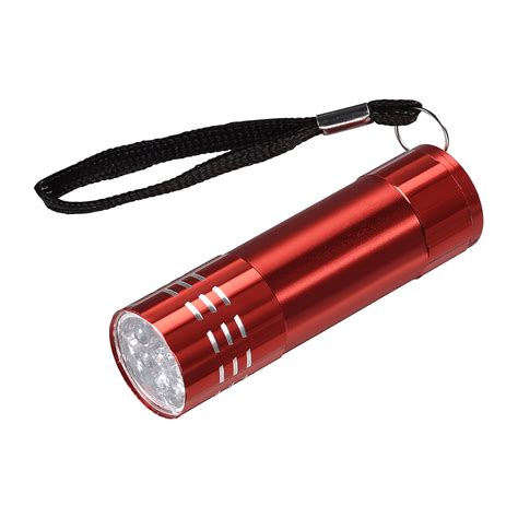 uxcell uv mini  led aluminum flashlight ultraviolet blacklight torch red walmartcom