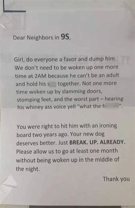 neighbour s brutal note over ‘whiny man goes viral on reddit the